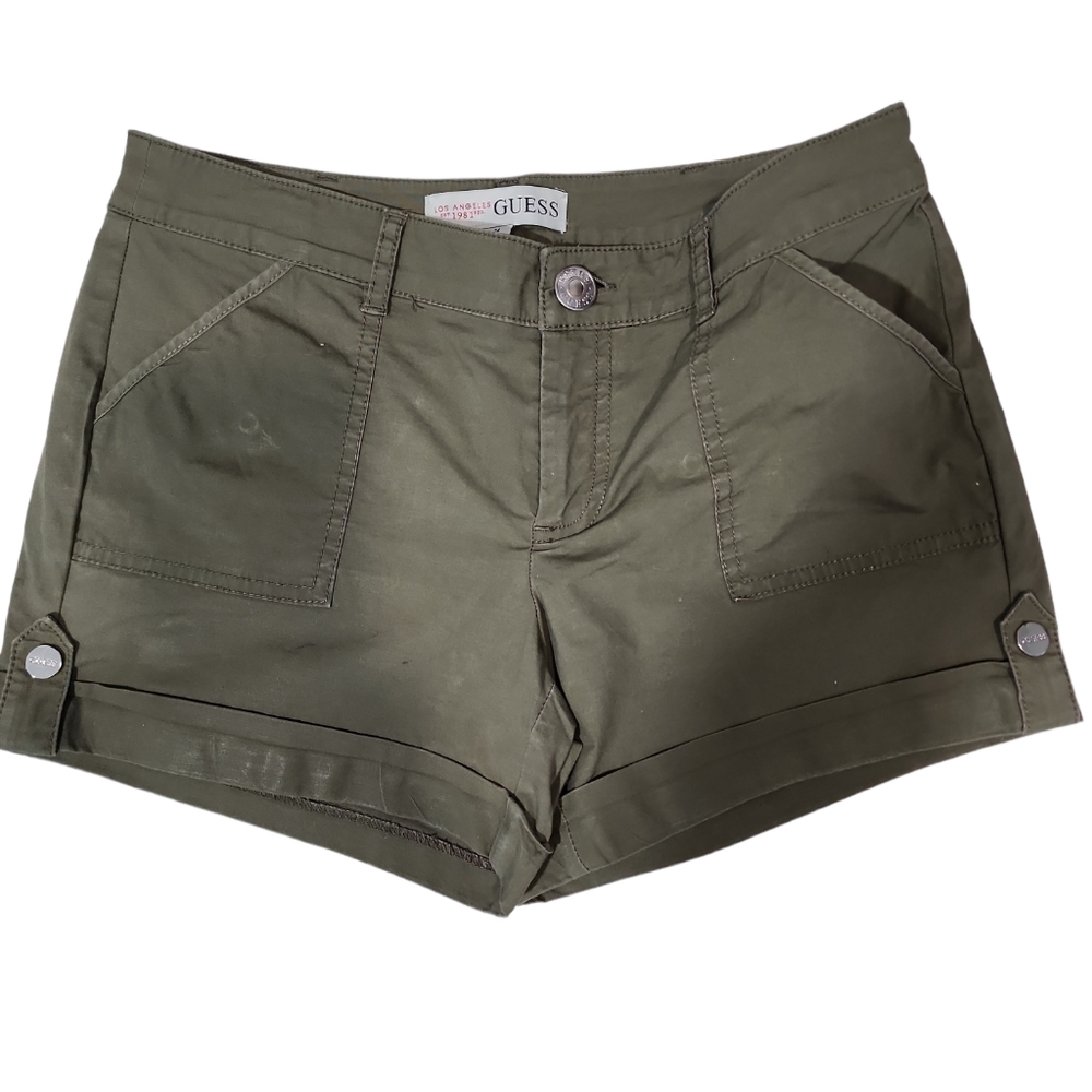 Bundle Of Two Guess 3.1/2" Shorts. Red And Green.… - image 4